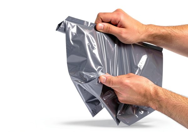 SMARTYnas Plastic Mailers Self Seal Grey Bulk Envelope-2