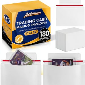 ACtmuen Card Mailers White 180Pack Trading Card Shipping-0