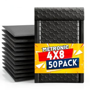 Metronic Black Bubble Mailers Self Seal Padded Envelopes-0