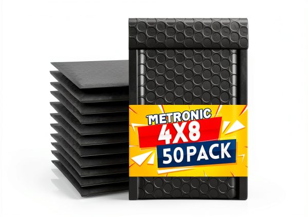 Metronic Black Bubble Mailers Self Seal Padded Envelopes-0