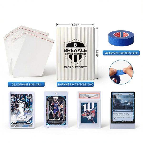 Breaale Card Shipping Kit Corrugated Plastic Protectors-3
