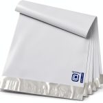POLYSELLS White Silver Self Seal Poly Mailers 10x13 100 Pack-0