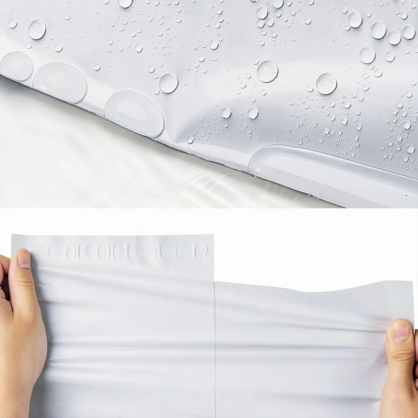 POLYSELLS White Silver Self Seal Poly Mailers 10x13 100 Pack-2
