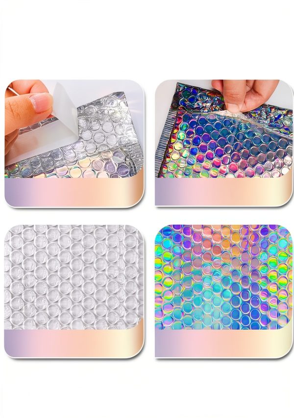 Mouchot Holographic Bubble Mailers Self Sealing Waterproof-2