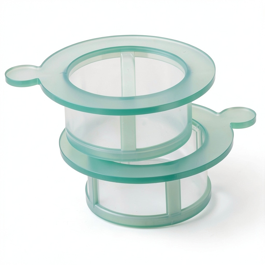 YOSADIER lab cell strainer being used in a biosafety cabinet